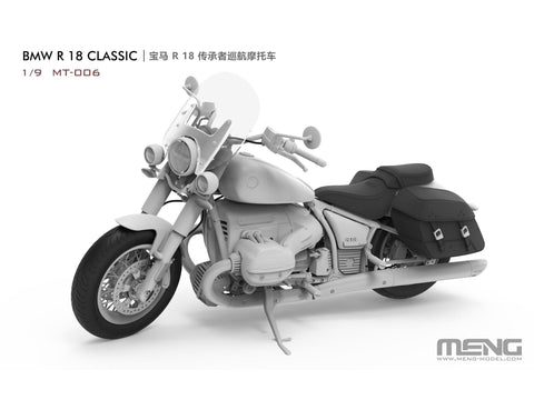 BMW R18 Classic 1/9 plastikinis surenkamas motociklo modelis Meng MT-006
