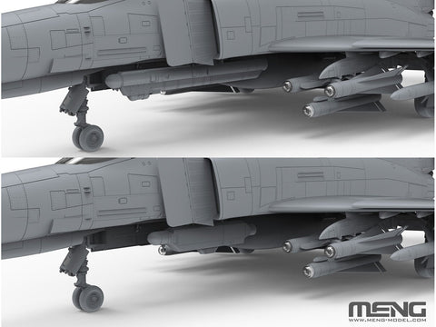 Meng F-4G Phantom II Wild Weasel lėktuvas 1/48 modelis
