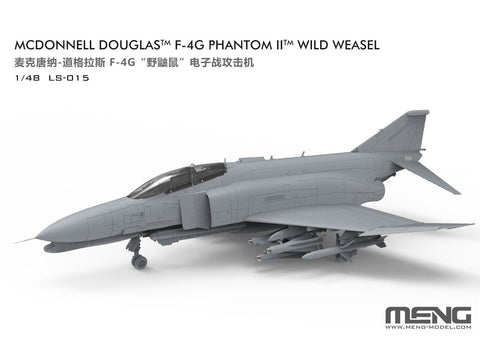 Meng F-4G Phantom II Wild Weasel lėktuvas 1/48 modelis