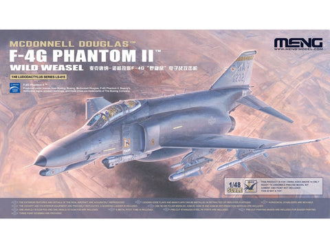 Meng F-4G Phantom II Wild Weasel lėktuvas 1/48 modelis