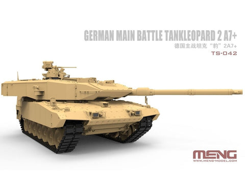 Meng Leopard 2 A7+ vokiečių kovos tankas 1/35 surenkamas modelis