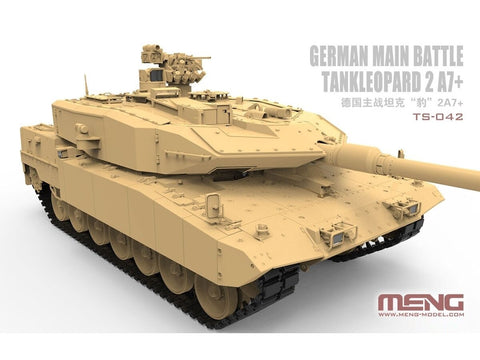 Meng Leopard 2 A7+ vokiečių kovos tankas 1/35 surenkamas modelis