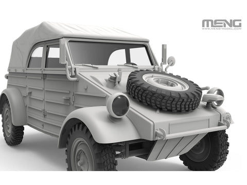 1:35 Volkswagen Kübelwagen Type 82 vokiečių karinis modelis (Rytų frontas)
