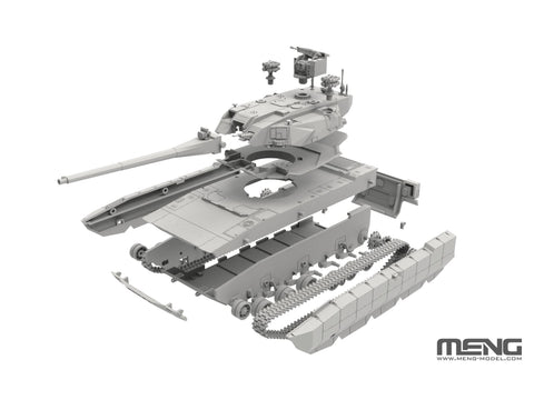 Kinijos pagrindinis tankas ZTZ100 surenkamas modelis Meng 1/72 72-021