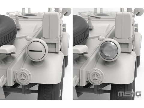 Meng VW Type 82 Kübelwagen Šiaurės Afrika 1/35 modelio rinkinys VS-015