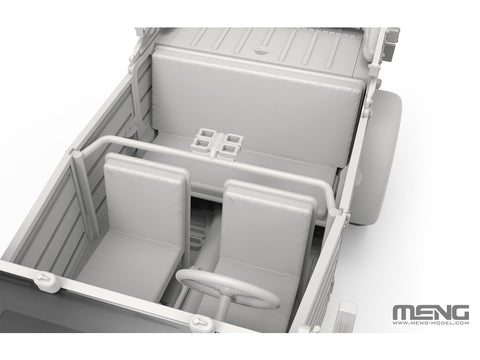 Meng VW Type 82 Kübelwagen Šiaurės Afrika 1/35 modelio rinkinys VS-015