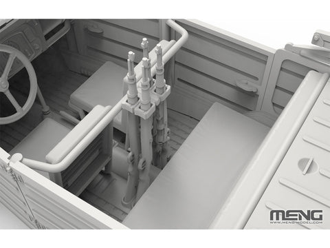Meng VW Type 82 Kübelwagen Šiaurės Afrika 1/35 modelio rinkinys VS-015