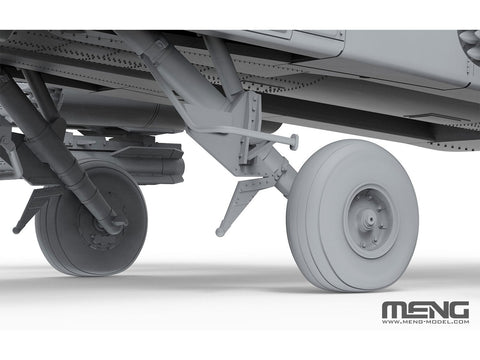 Boeing AH-64D Apache Longbow sraigtasparnio modelis 1/35 (Meng QS-004)