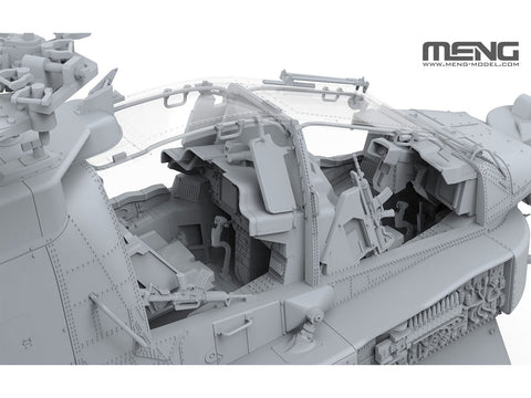 Boeing AH-64D Apache Longbow sraigtasparnio modelis 1/35 (Meng QS-004)