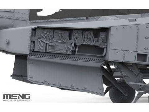 Boeing AH-64D Apache Longbow sraigtasparnio modelis 1/35 (Meng QS-004)