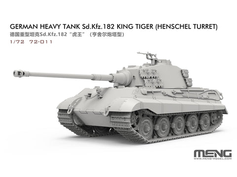 Vokiečių sunkusis tankas King Tiger 1/72, plastikinis modelis
