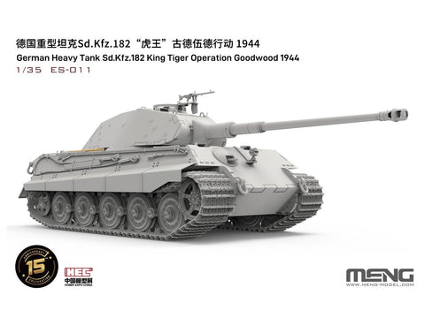 Tankas King Tiger Sd.Kfz. 182 operacija Goodwood 1944 Meng 1/35 ES-011