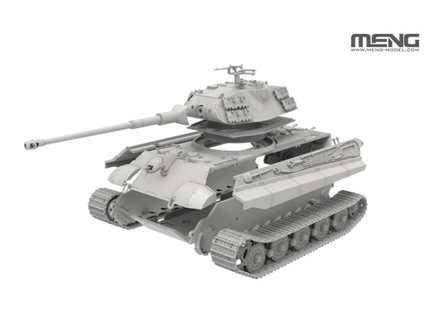 Meng vokiškas sunkus tankas King Tiger Porsche, 1/72 plastikinis