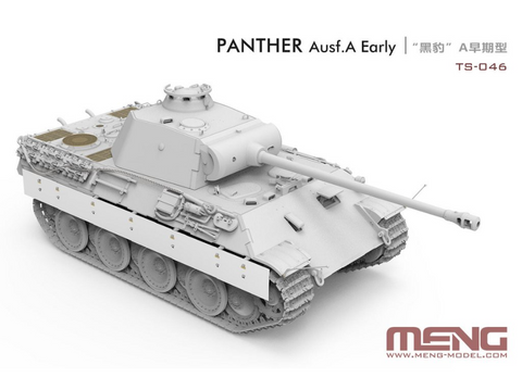 Meng vokiečių tankas Panther Ausf. A Early 1/35 plastikinis modelis