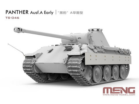 Meng vokiečių tankas Panther Ausf. A Early 1/35 plastikinis modelis