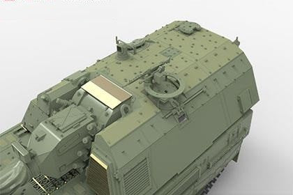 Meng vokiška savaeigė haubica PzH 2000, 1/35 plastikinis modelis
