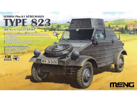 Meng Volkswagen Kübelwagen K1 Type 823 1/35 surenkamas modelis