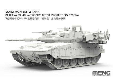 Meng tankas Merkava Mk.4M su Trophy APS 1/72 plastikinis rinkinys