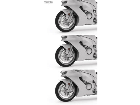 Meng Kawasaki Ninja ZX-10R 1/9 plastikinis surenkamas modelis