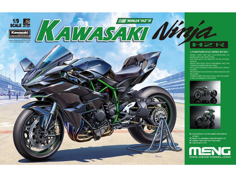 Meng Kawasaki Ninja H2R 1/9 plastikinis surenkamas modelis (nenudažytas)