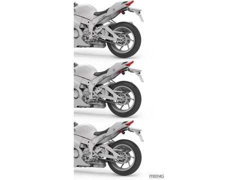 Kawasaki Ninja ZX-10RR plastikinis motociklo modelis 1/9, surenkamas