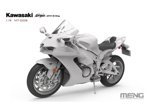 Kawasaki Ninja ZX-10RR plastikinis motociklo modelis 1/9, surenkamas