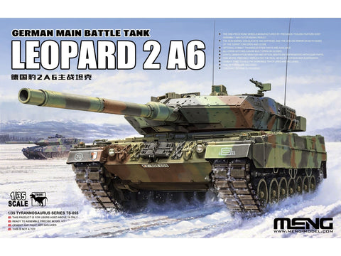 Meng Leopard 2A6 tanko modelis 1/35, plastikinis surenkamas rinkinys TS-055