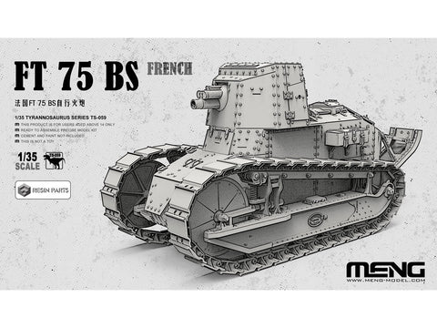 Meng TS-059 Renault FT 75 BS 1/35 plastikinis tanko modelio rinkinys