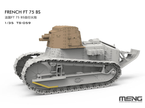 Meng TS-059 Renault FT 75 BS 1/35 plastikinis tanko modelio rinkinys