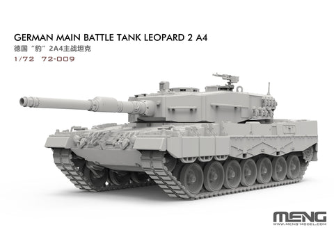 Leopard 2 A4 vokiško tanko plastikinis modelis 1/72 Meng