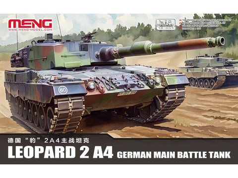 Leopard 2 A4 vokiško tanko plastikinis modelis 1/72 Meng