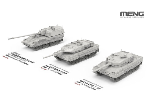 Leopard 2 A4 vokiško tanko plastikinis modelis 1/72 Meng