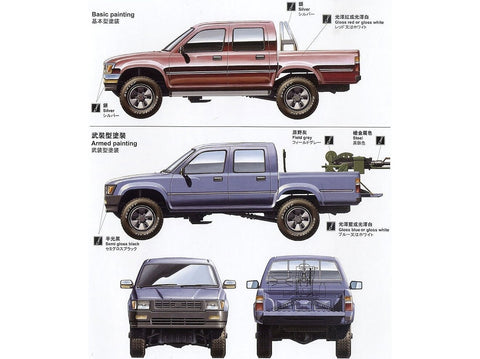 Meng 1/35 pikapas su ZPU-1 – surenkamas plastikinis modelis VS-001