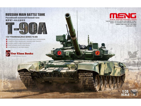 T-90A Rusijos pagrindinis mūšio tankas 1/35 plastikinis modelis