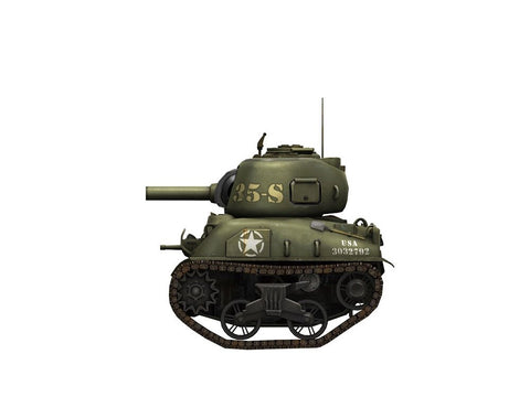 Sherman M4A1 tankas World War Toons plastikinis surenkamas rinkinys