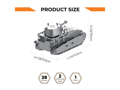 Metal Time metalinis konstruktorius Vs.Kfz.31 Leichttraktor 1:72 (WoT) MT063
