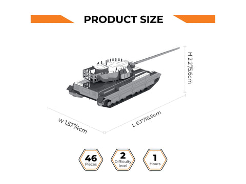 Metal Time Conqueror FV214 metalinis konstruktorius 1:72 (World of Tanks) MT069