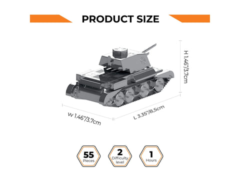 Metal Time metalinis konstruktorius Cruiser Mk III 1:72, World of Tanks