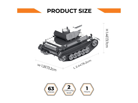 Metal Time metalinis konstruktorius Pz.Kpfw. II Ausf. G 1:72 WoT