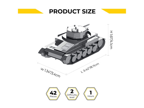 Metal Time Pz.Kpfw. II tanko metalinis konstruktorius 1:72 (MT060)