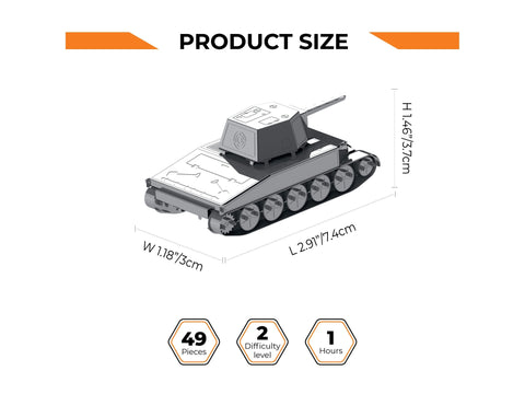 Metal Time T67 tankas 1:72 – metalinis konstruktorius, World of Tanks