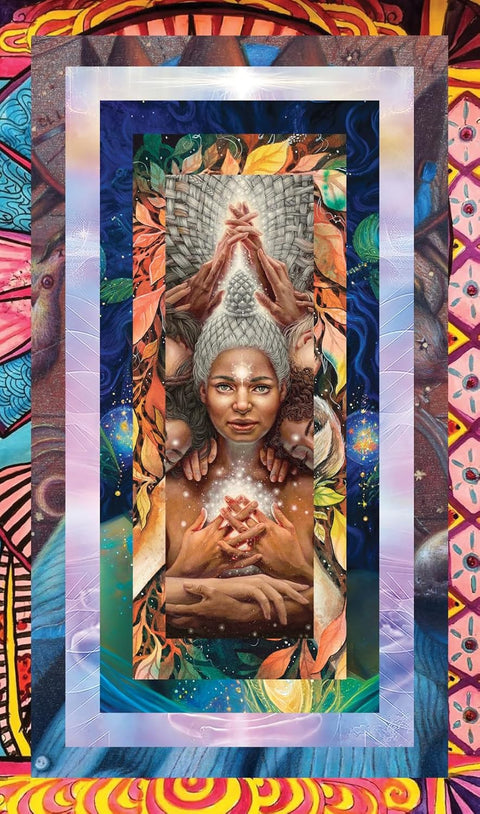 Unity Oracle orakulo kortos su anglišku gidu, 50 kortų, Blue Angel