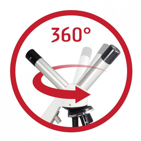 Metalinis mikroskopas 1000x HD vaikams nuo 8 m. su 50 eksperimentų