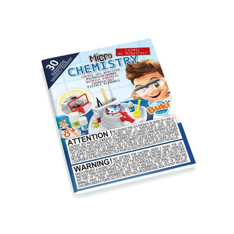 Mikrobiologijos chemijos laboratorija vaikams 8+ su 30 eksperimentų ir lęšiais