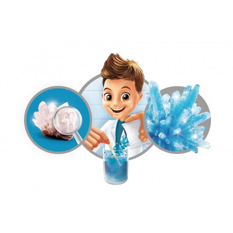 Mini kristalų auginimo laboratorija vaikams 8+ – spalvingas eksperimentas 10 cm