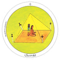 US Games Systems: Mini Motherpeace Round Tarot kortos - HOBI.LT 🇱🇹