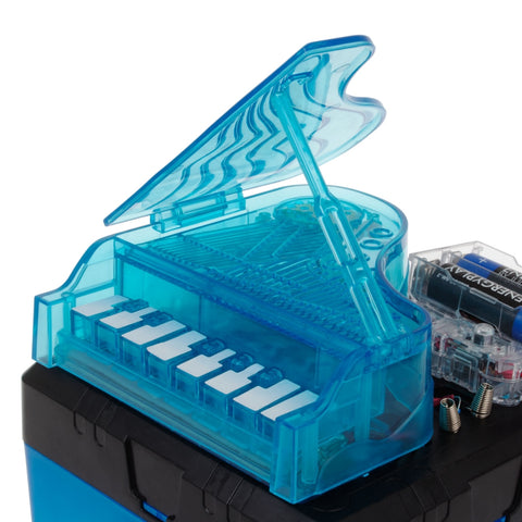 Mini pianinas-sintezatorius – STEM pasidaryk pats elektronikos rinkinys 8+, JUGUETRONICA