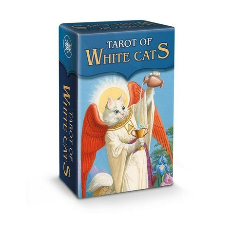 Lo Scarabeo: Mini Tarott Of White Cats Tarot Kortos - HOBI.LT 🇱🇹