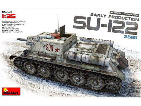 Miniart SU-122 ankstyvas savaeigis pabūklas, 1/35 surinkimo rinkinys