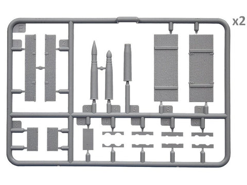 1/35 sovietinių šaudmenų dėžės su sviediniais – plastikinis modelis 14+